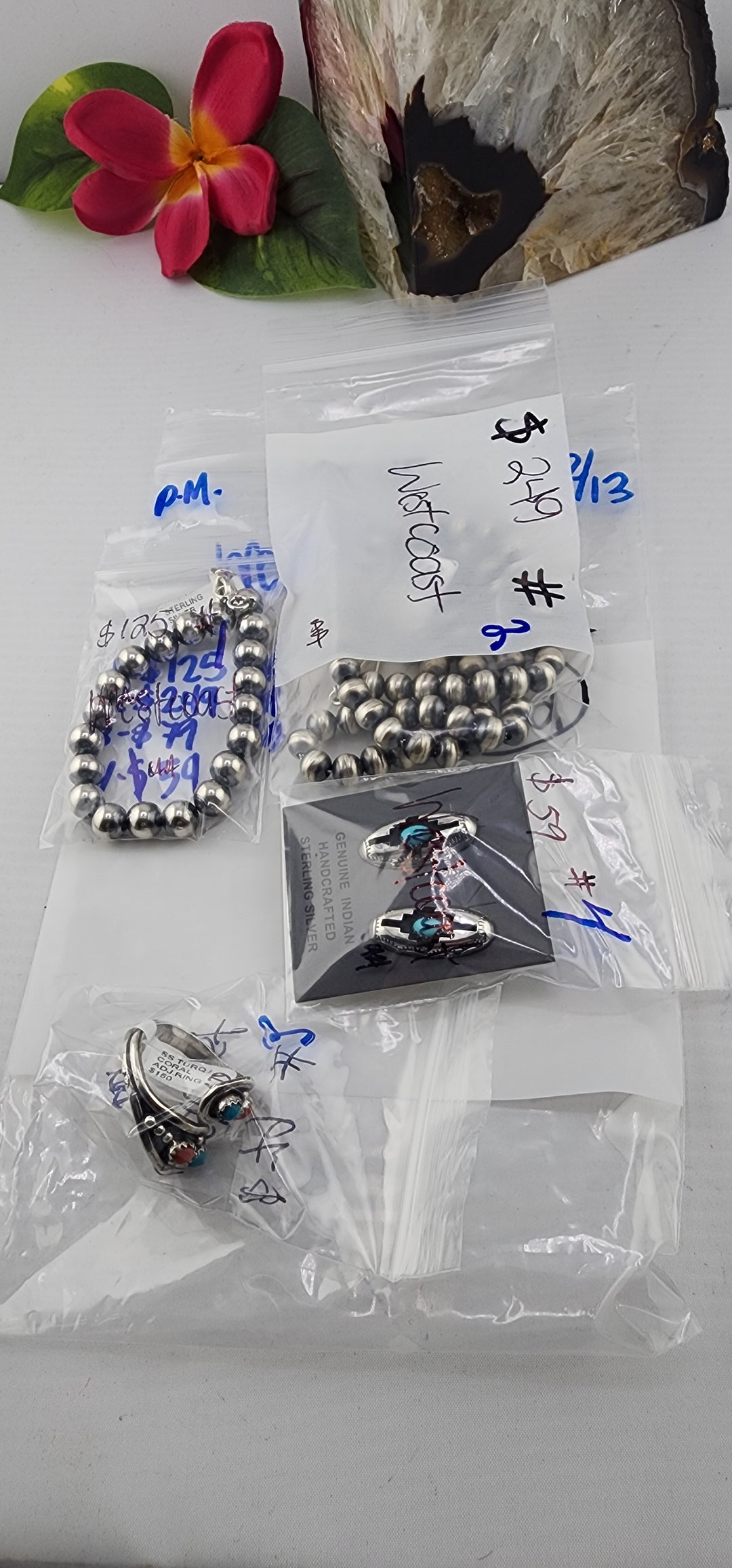 PM NATIVE SHOW 48HR - RESERVED FOR: westcoast - 12/13/2025 tiktok Live Show - 4 Sterling Silver Items