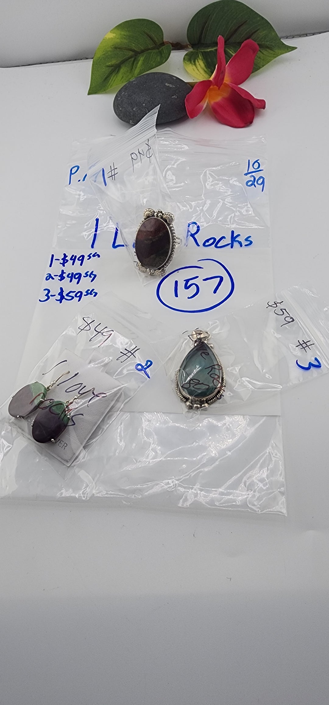 PM SHOW 48HR - RESERVED FOR: I Love Rocks - 10/29/2025 FL tiktok Live Show - 3 Sterling Silver Items