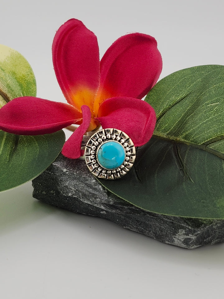 Kingman Turquoise Ring Size 7