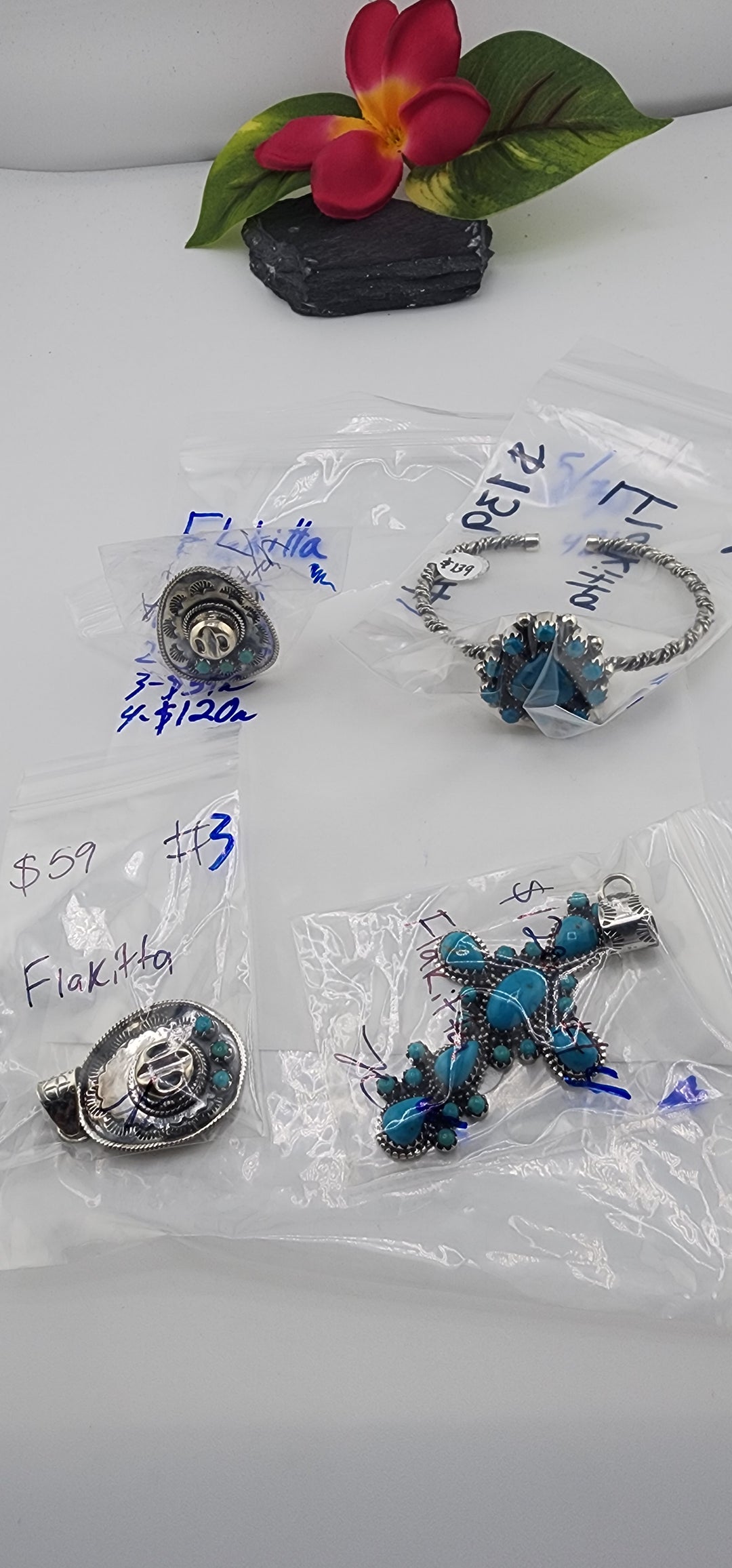 RESERVED FOR: Flakitta - 5/30/2025 tiktok Live Show - 4 Sterling Silver Items