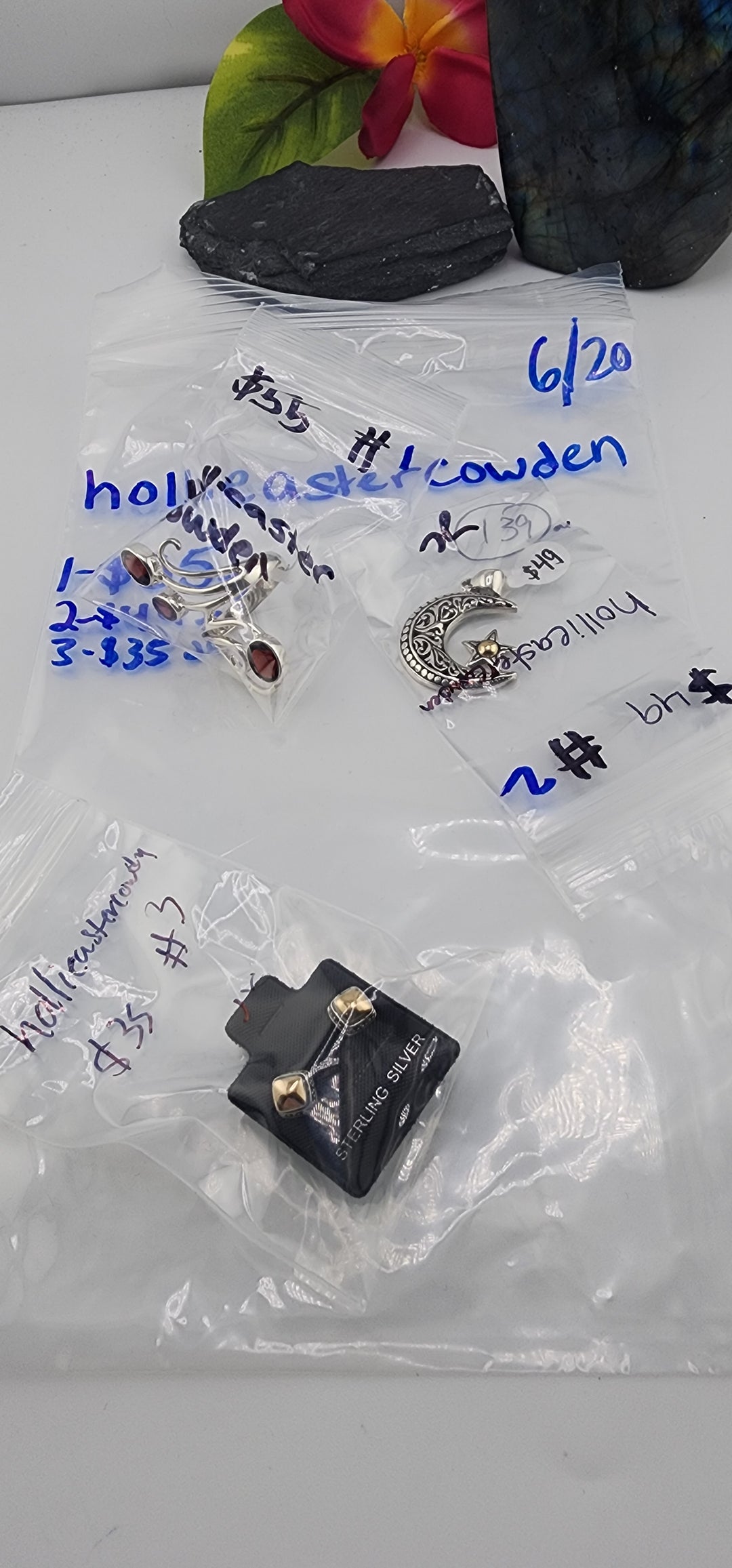48HR - RESERVED FOR: hollieastercowden - 6/20/2025 FL tiktok Live Show - 3 Sterling Silver Items