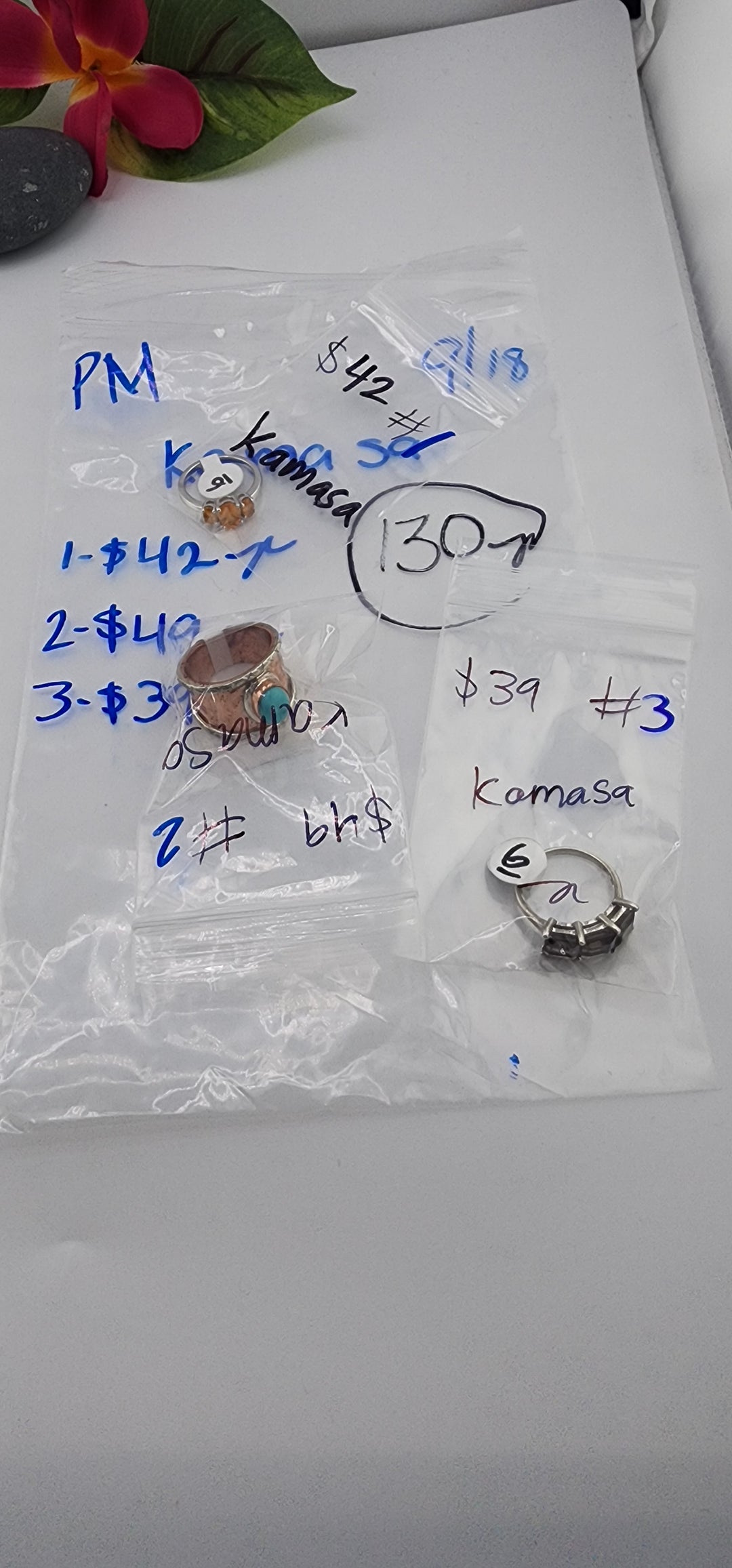 PM SHOW 48HR - RESERVED FOR: kamasa - 9/18/2025 FL tiktok Live Show - 3 Sterling Silver Items