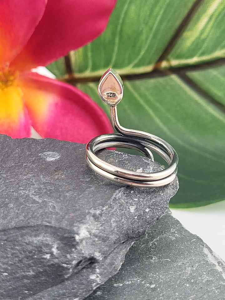 2 Stone Queen Conch Ring Size 6.75