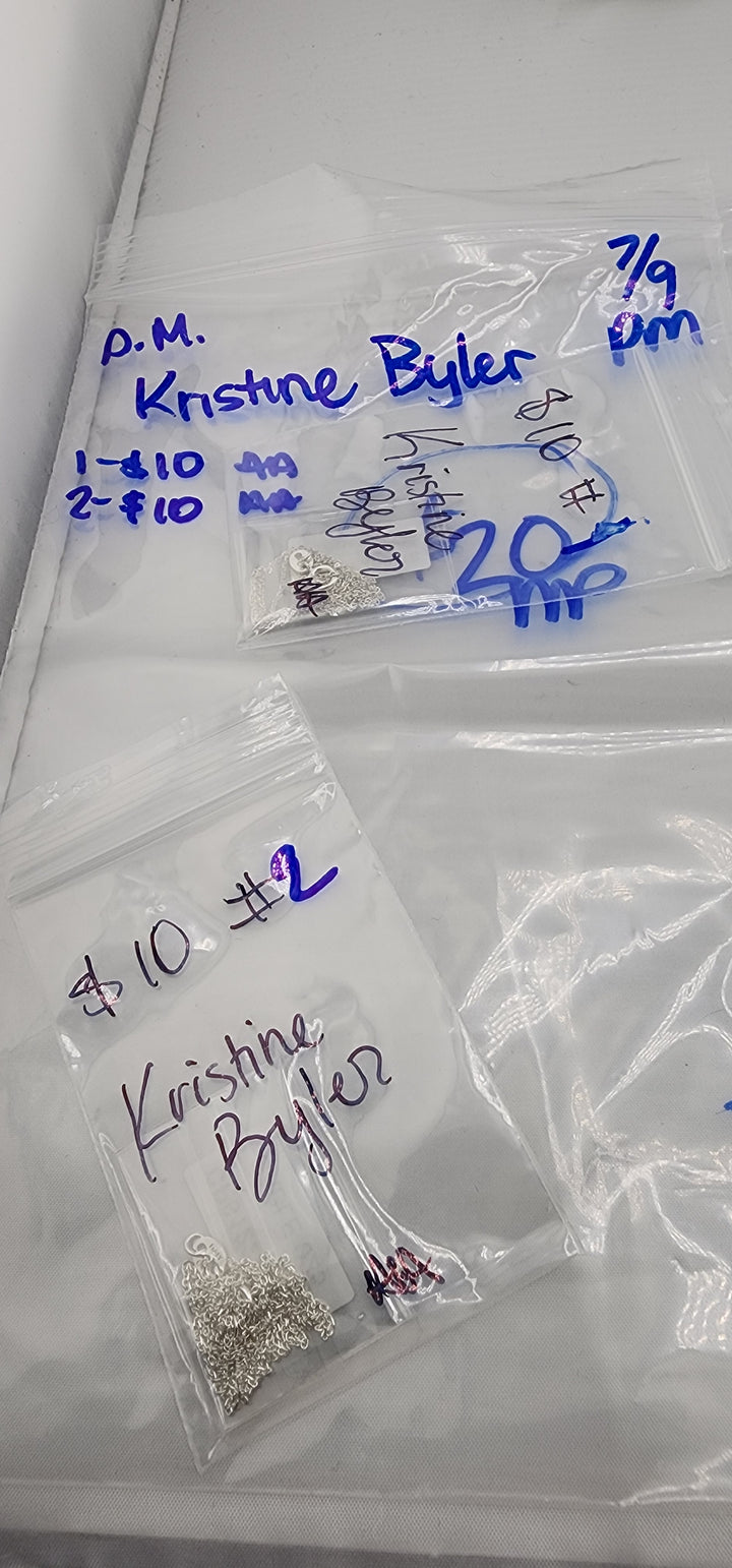 PM SHOW 48HR - RESERVED FOR: kristine Byler - 7/9/2025 FL tiktok Live Show - 2 Sterling Silver Items