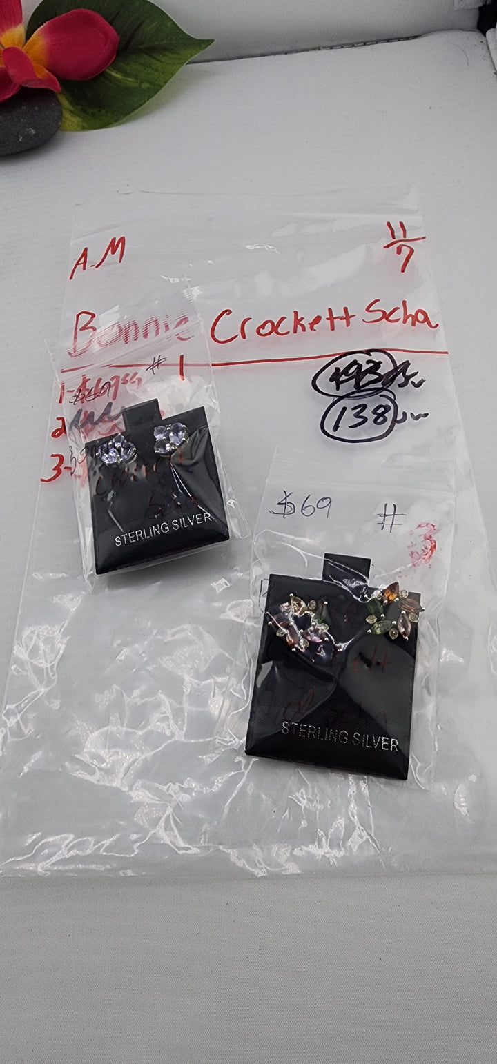 AM SHOW 48HR RESERVED FOR: Bonnie Crockett Scha - 11/7/2025 FL tiktok Live Show - 2 Sterling Silver Items