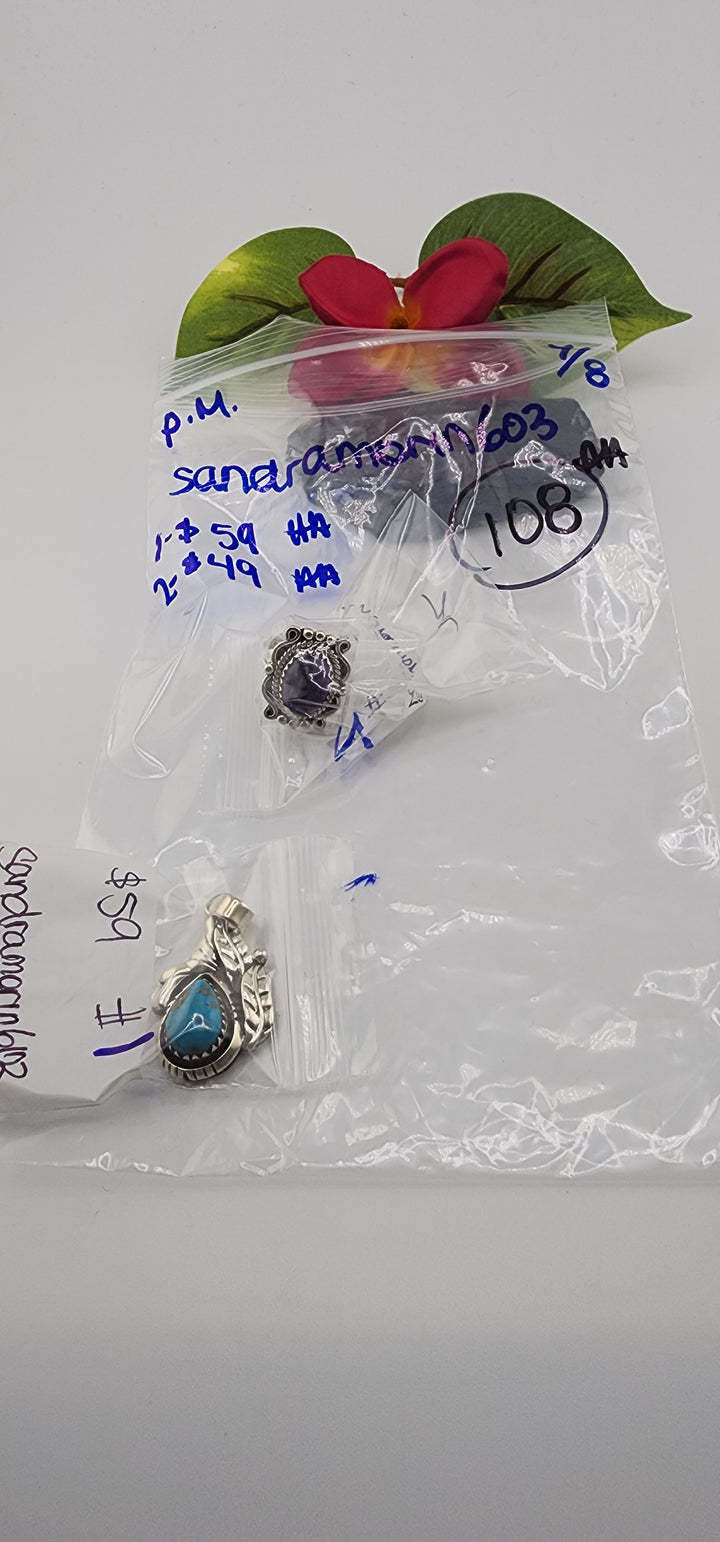 PM SHOW 48HR - RESERVED FOR: sandramorin603 - 7/8/2025 FL tiktok Live Show - 2 Sterling Silver Items
