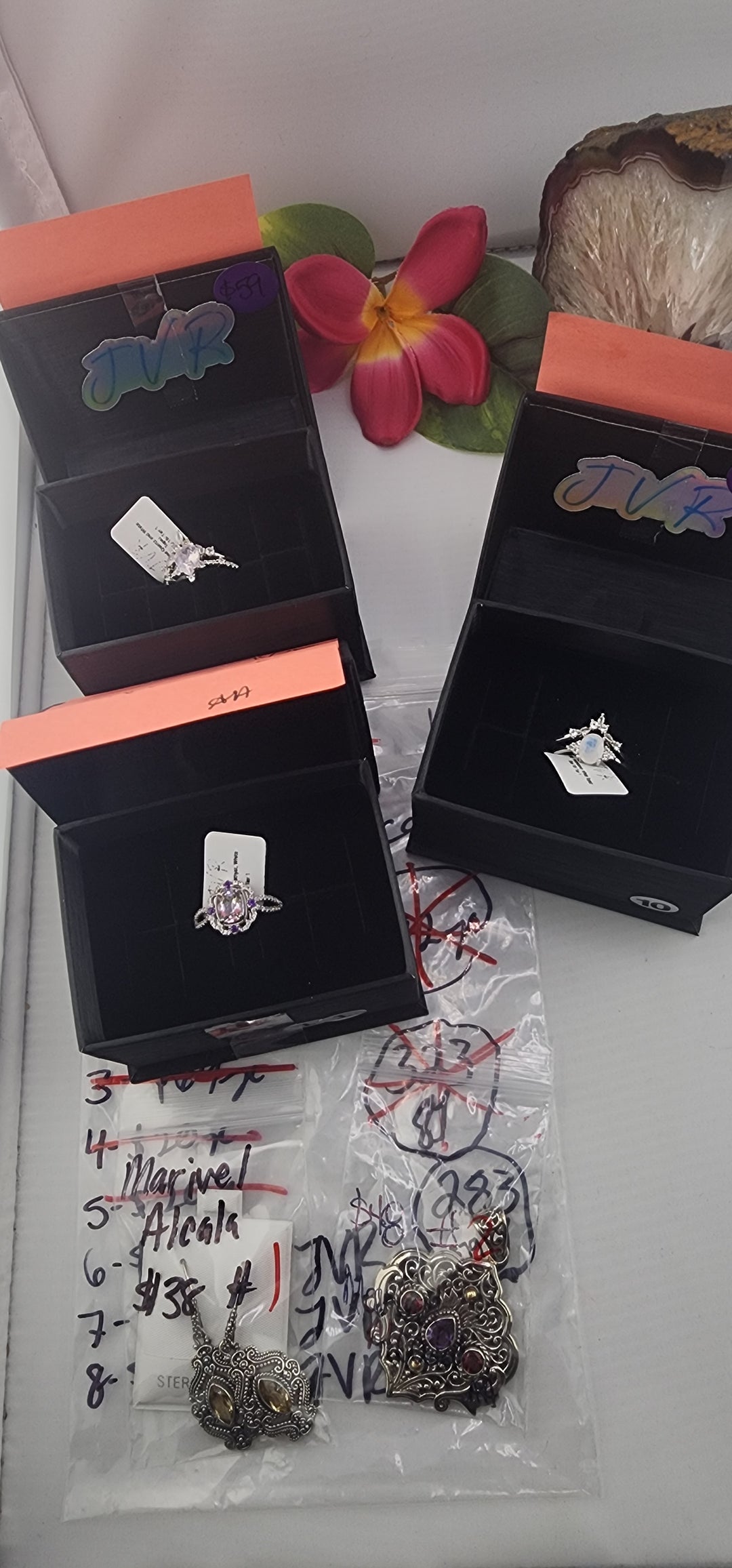 PM SHOW 48HR - RESERVED FOR: Marivel Alcala BAG1 - 11/28/2025 tiktok Live Show - 5 Sterling Silver Items