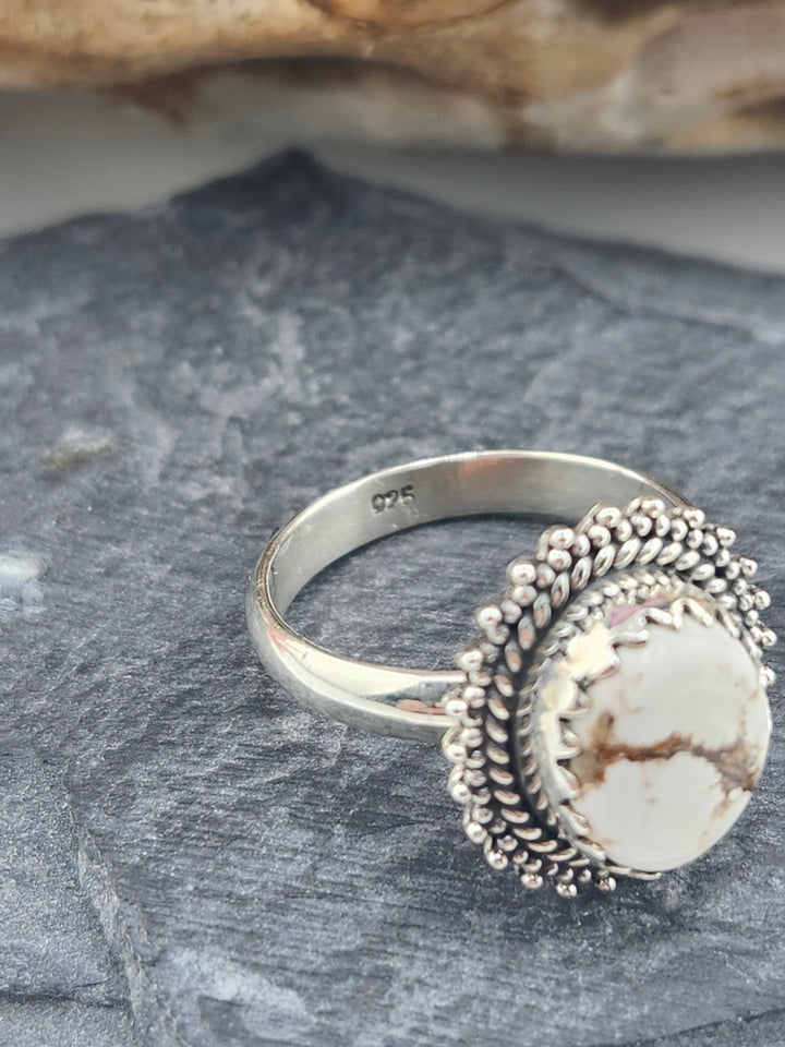 Wild Horse Jasper Dainty Ring