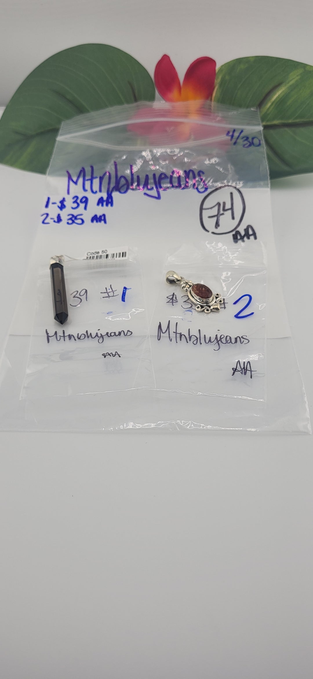 RESERVED FOR: Mtnblujeans - 4/30/2025 tiktok Live Show - 2 Sterling Silver Items