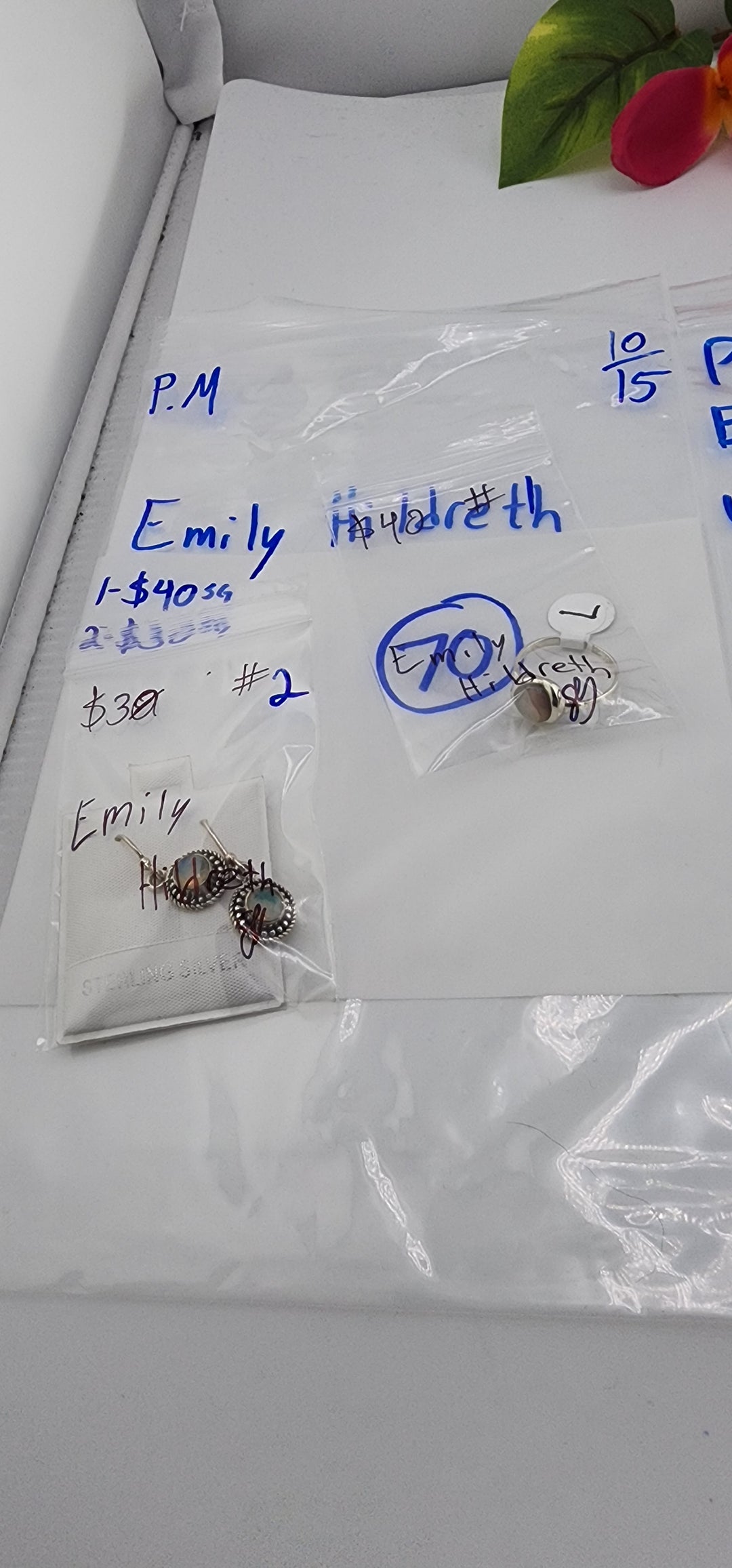 PM SHOW 48HR - RESERVED FOR: Emily Hildreth - 10/15/2025 FL tiktok Live Show - 2 Sterling Silver Items