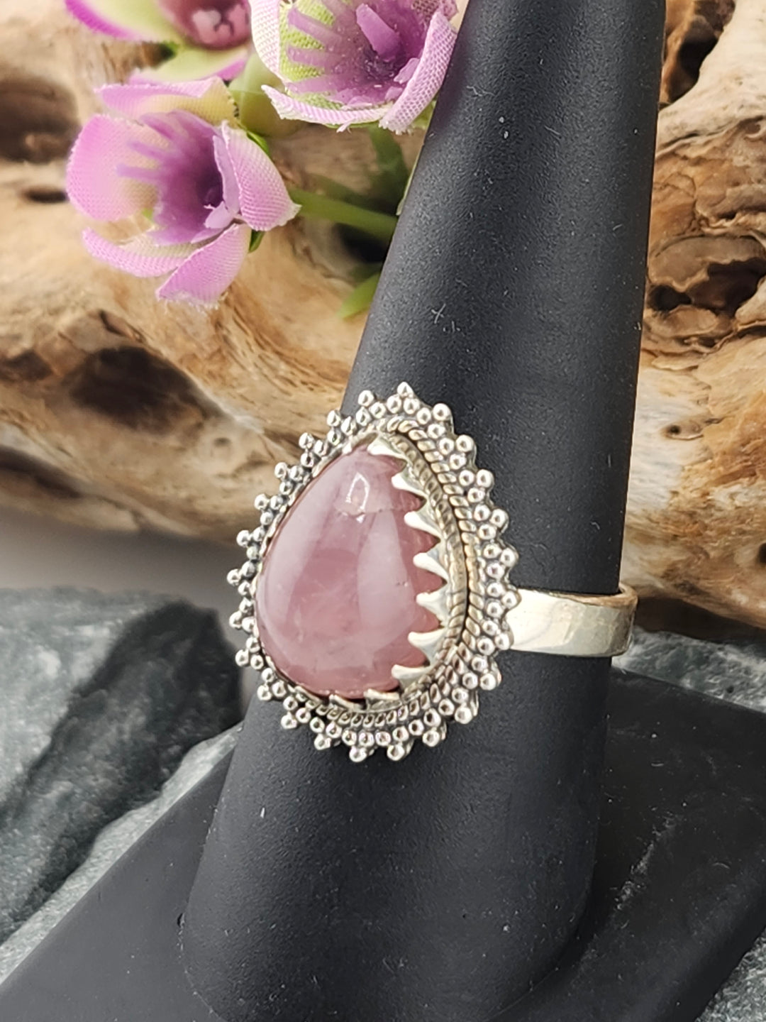 Morganite Ring Size 8.75