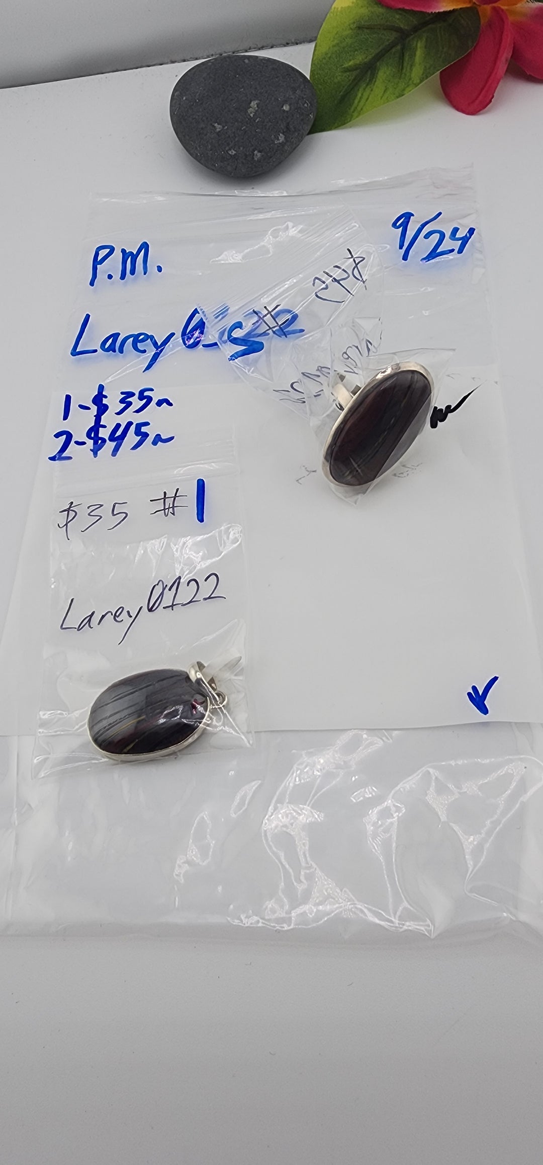 PM SHOW 48HR - RESERVED FOR: Larey0122 - 9/24/2025 FL tiktok Live Show - 2 Sterling Silver Items