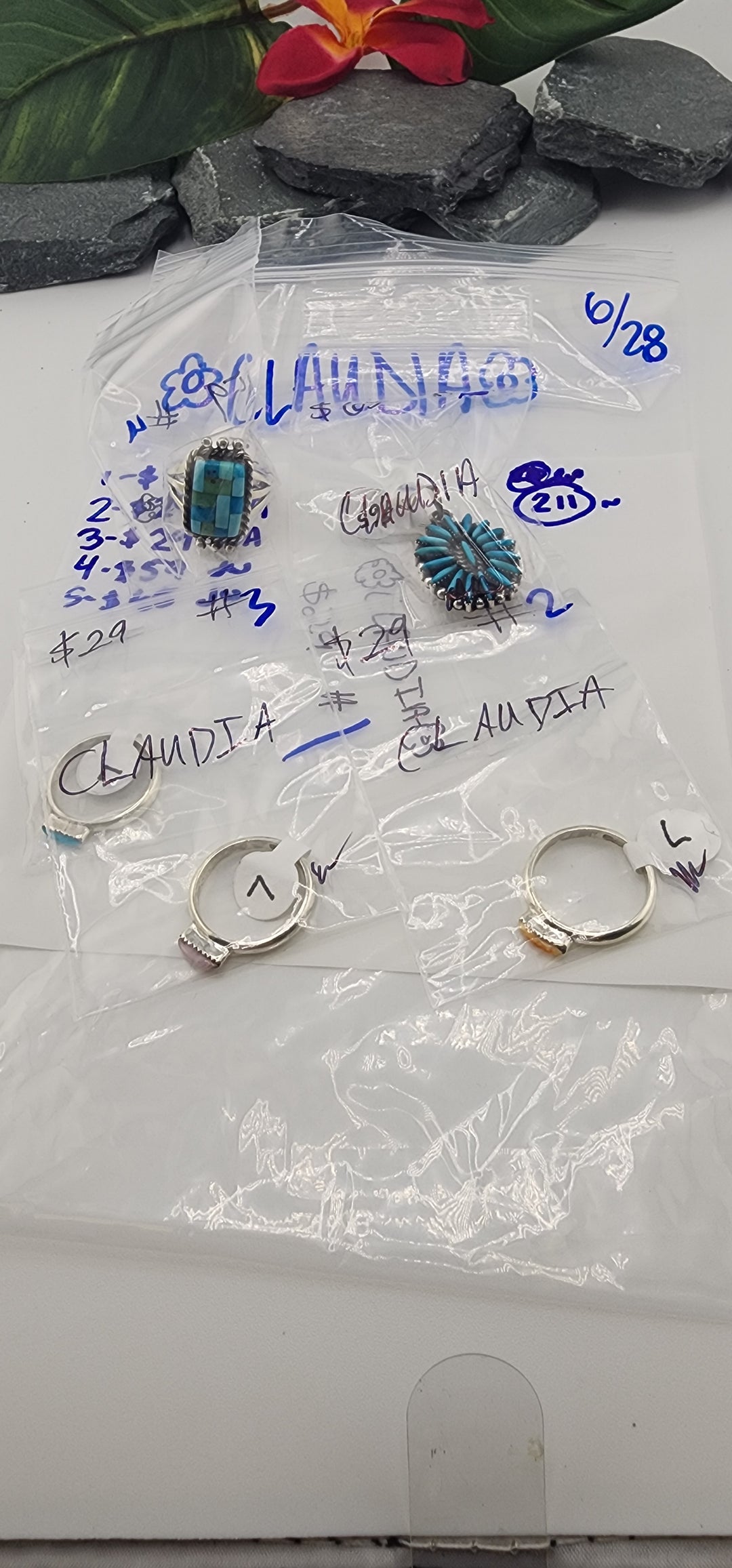 48HR - RESERVED FOR: 🌺CLAUDIA🌺  - 6/28/2025 FL tiktok Live Show -5  Sterling Silver Items