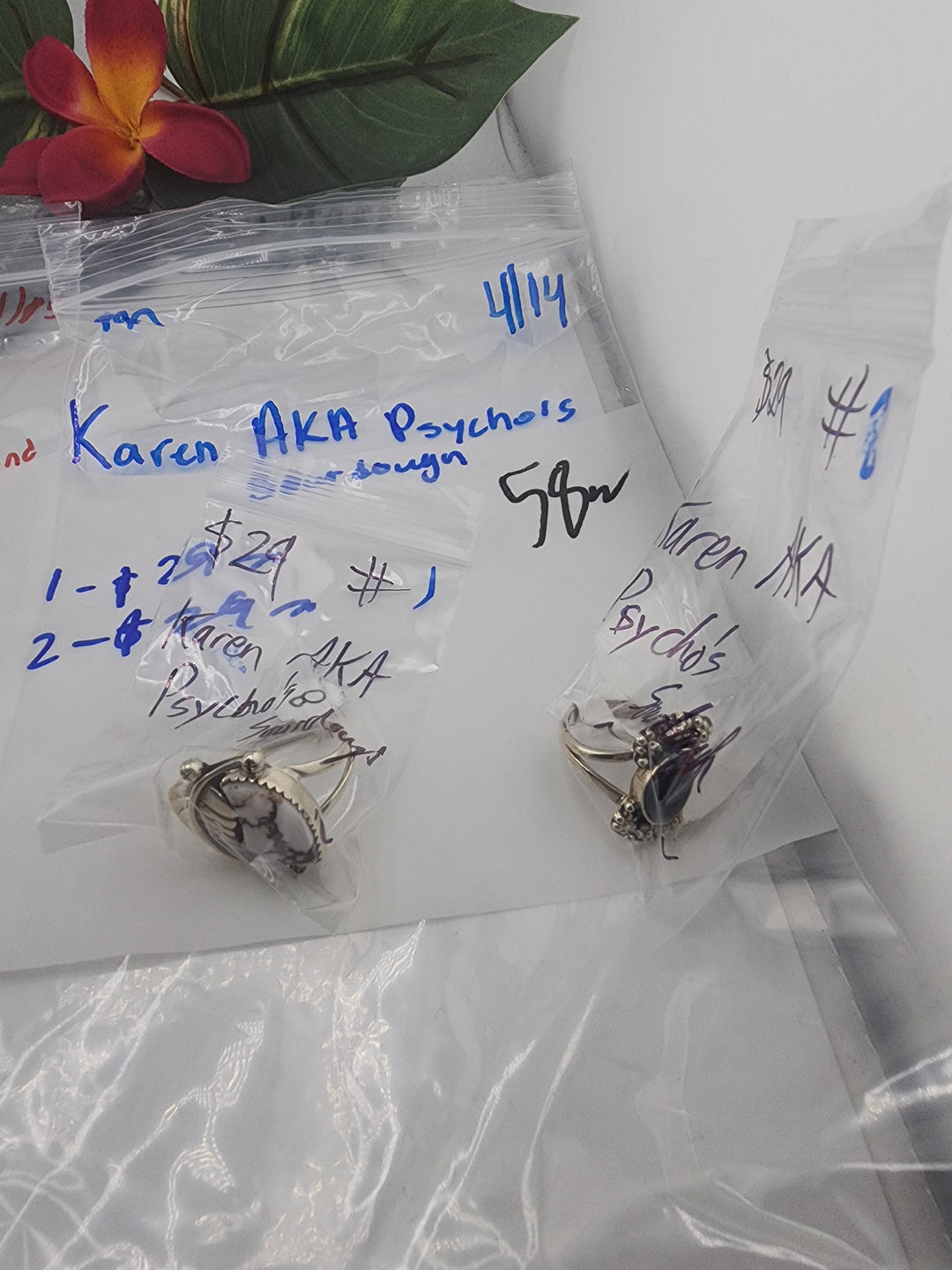Karen AKA Psycho's Sourdough - 4/14/26 PM - 2 925 Sterling Silver Items
