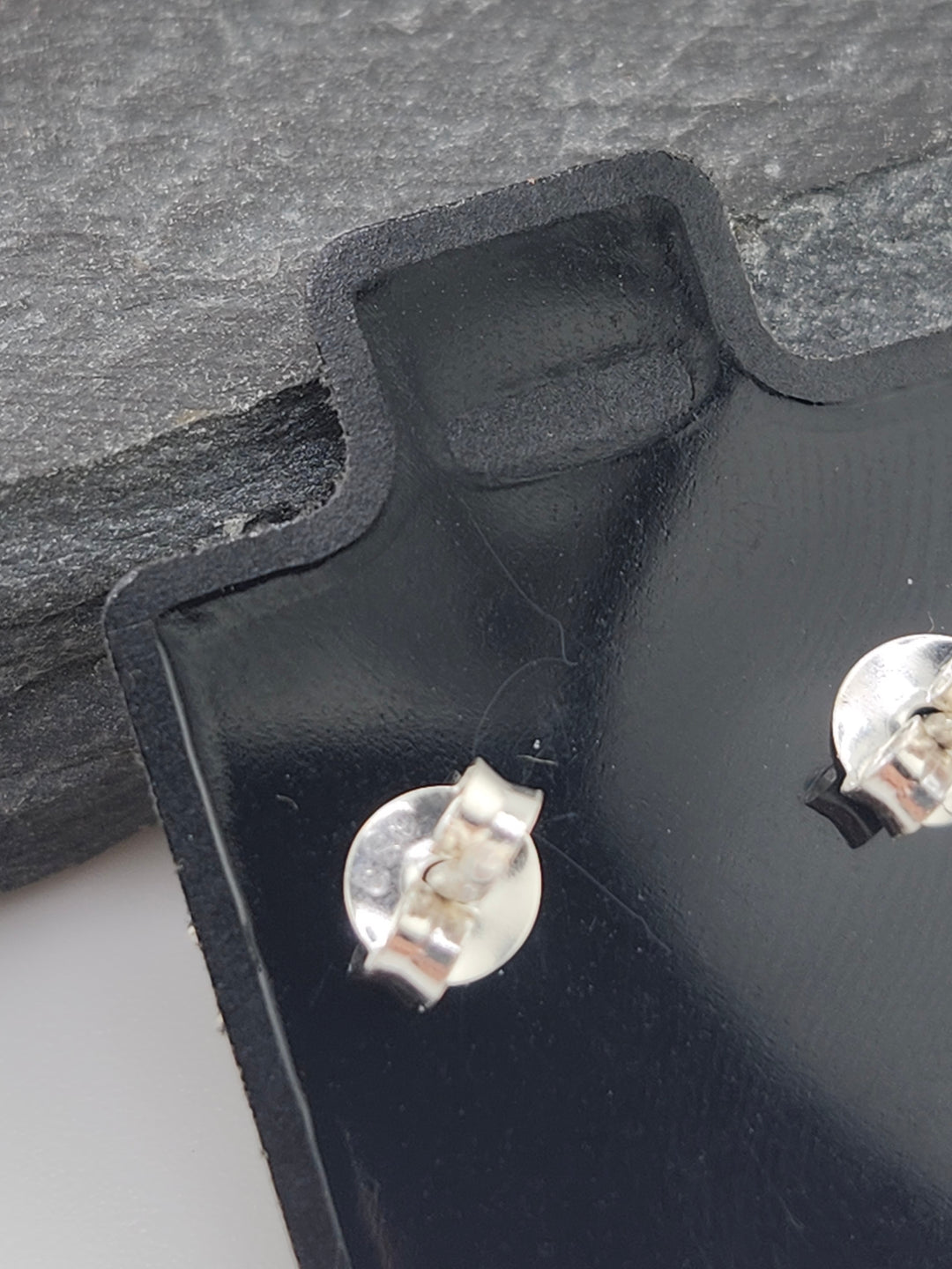 Orange Spiny Oyster Teardrop Stud Earrings