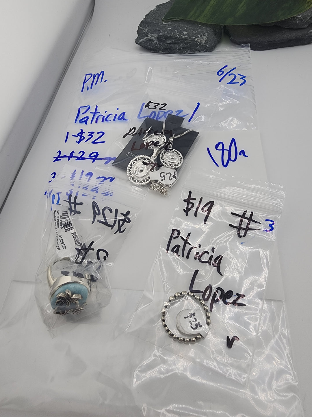 Patricia Lopez - 6/23/26 PM - 3 925 Sterling Silver