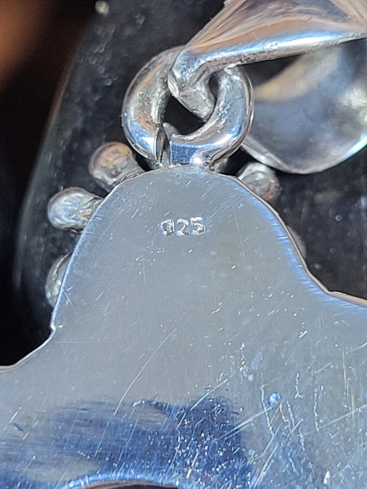 Natural Lavender Quartz 925 Sterling Silver Pendant - 2"