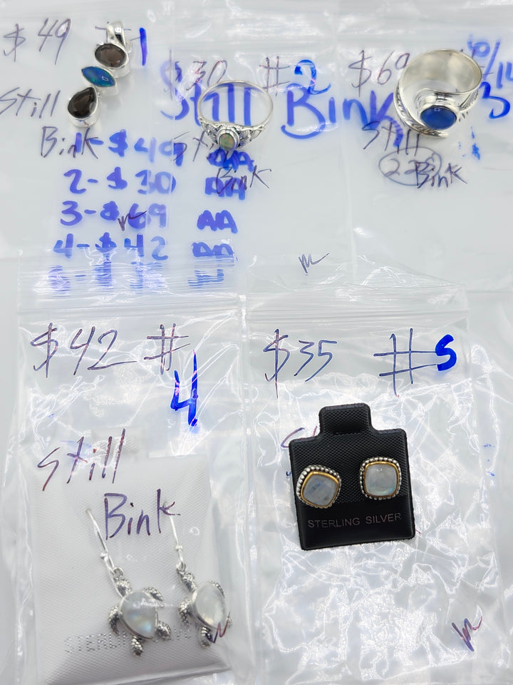 48HR - RESERVED FOR: Still Bink - 6/14/2025 FL tiktok Live Show -5  Sterling Silver Items