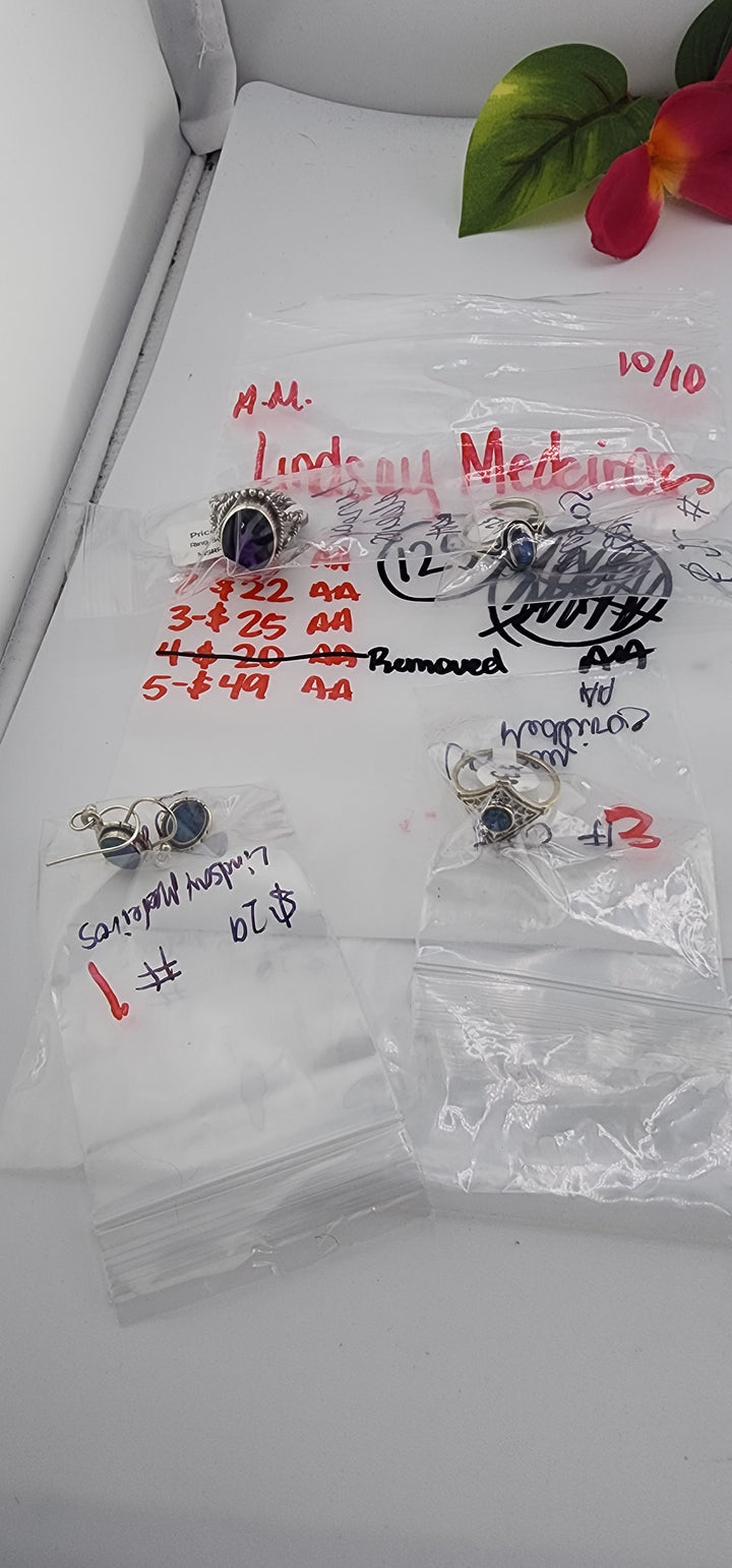 AM SHOW 48HR RESERVED FOR: Lindsay Medeiros  - 10/10/2025 FL tiktok Live Show - 4 Sterling Silver Items