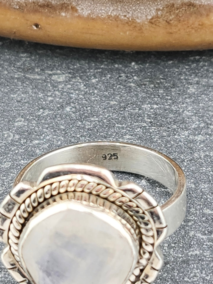 Cut Moonstone Ring Size 7
