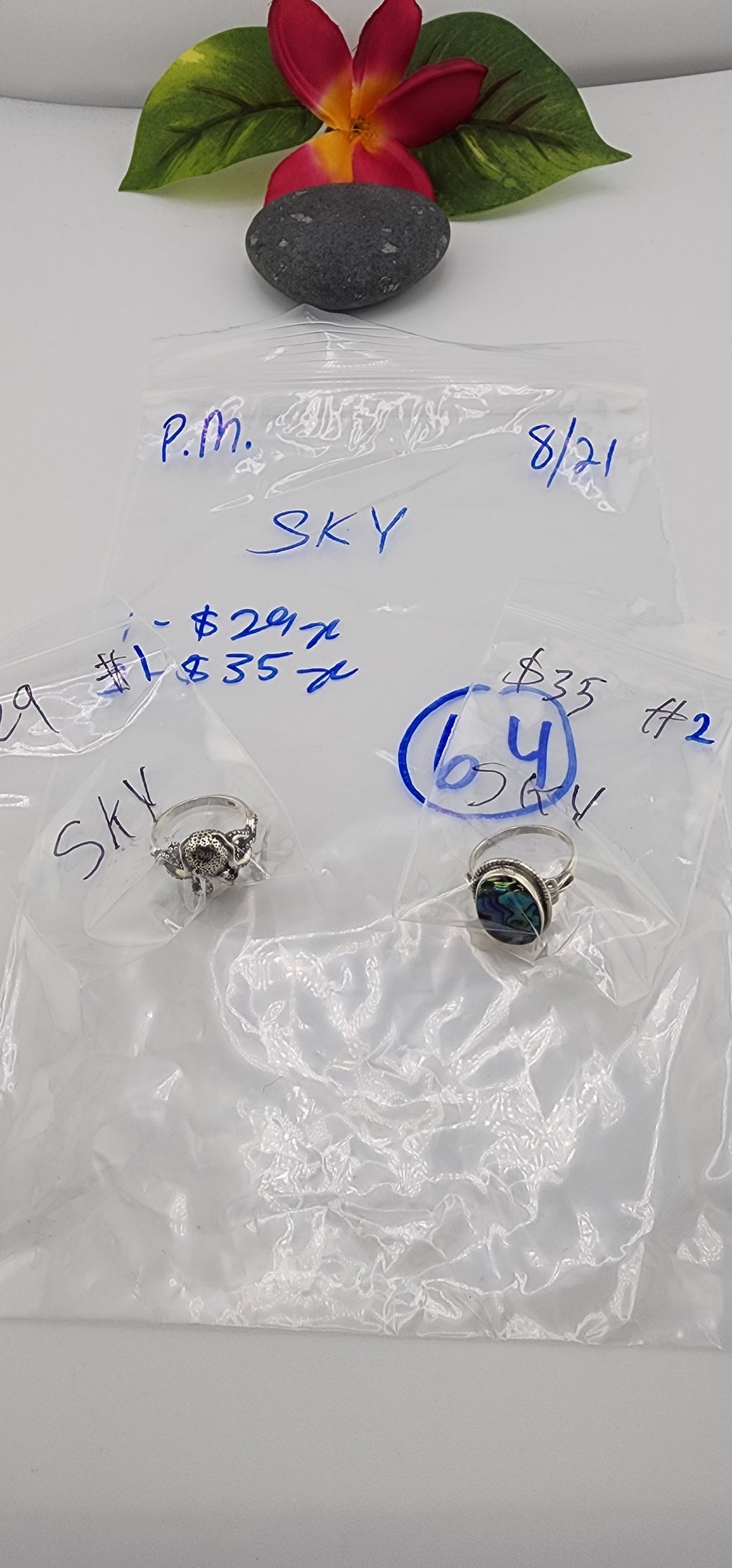 PM SHOW 48HR - RESERVED FOR: SKY - 8/21/2025 FL tiktok Live Show - 2 Sterling Silver Items