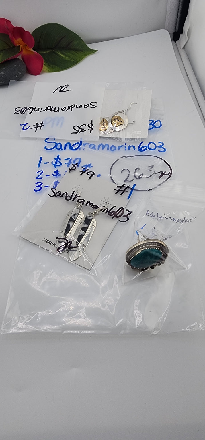 PM SHOW 48HR - RESERVED FOR: sandramorin603 - 8/30/2025 FL tiktok Live Show - 3 Sterling Silver Items