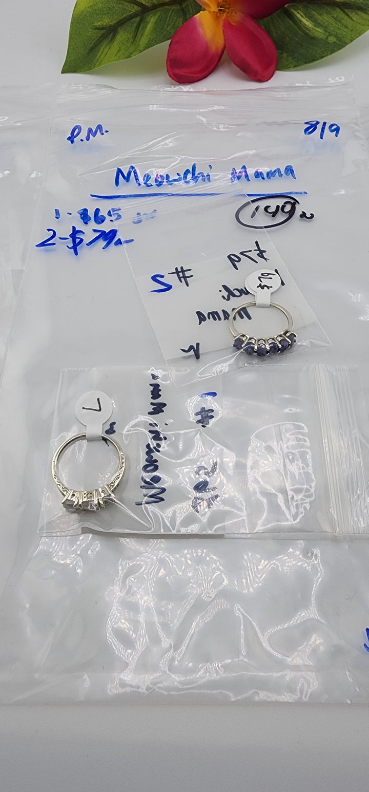 PM SHOW 48HR - RESERVED FOR:   Meowchi Mama- 8/9/2025 FL tiktok Live Show - 2  Sterling Silver Items