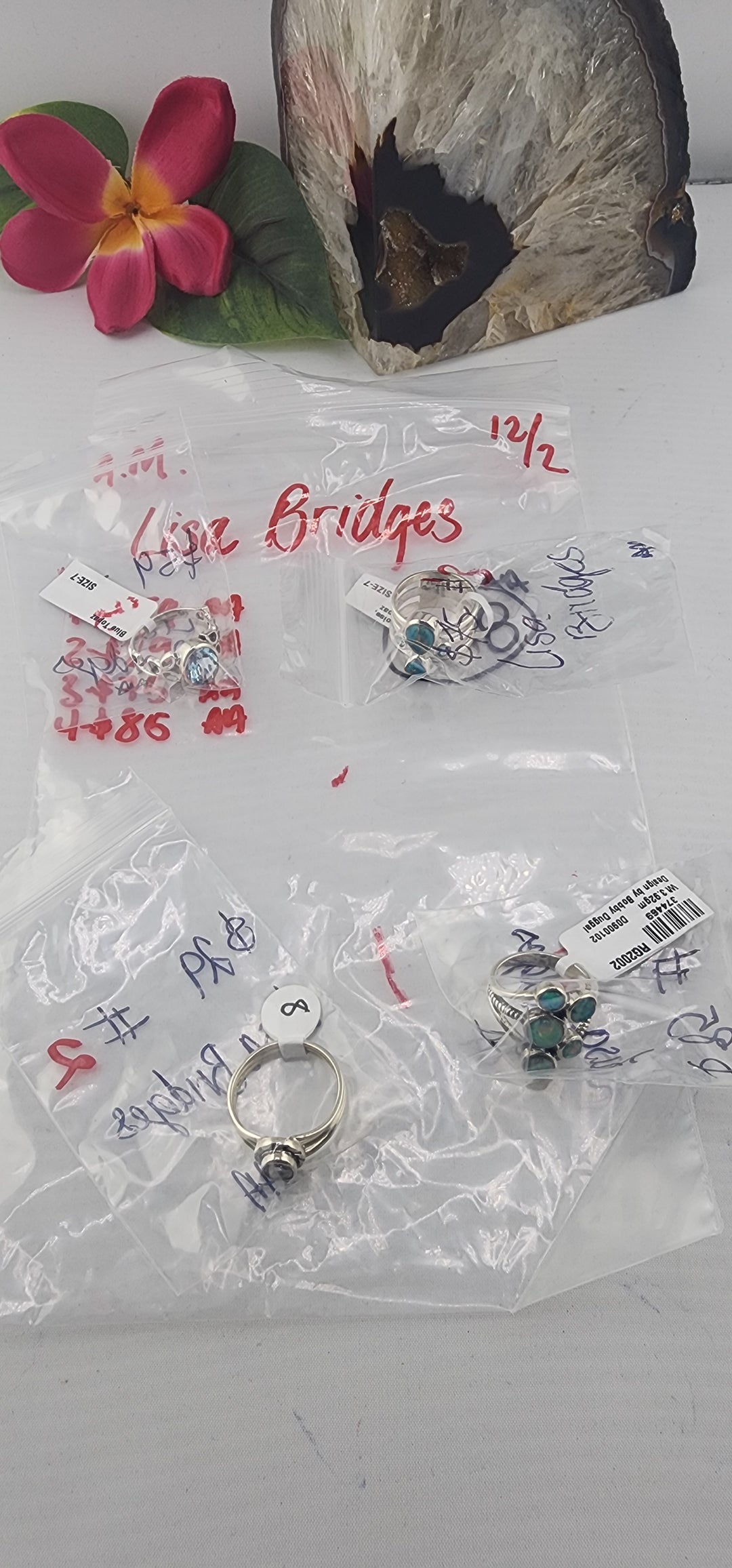 AM SHOW 48HR RESERVED FOR: Lisa Bridges - 12/2/2025 FL tiktok Live Show - 4 Sterling Silver Items