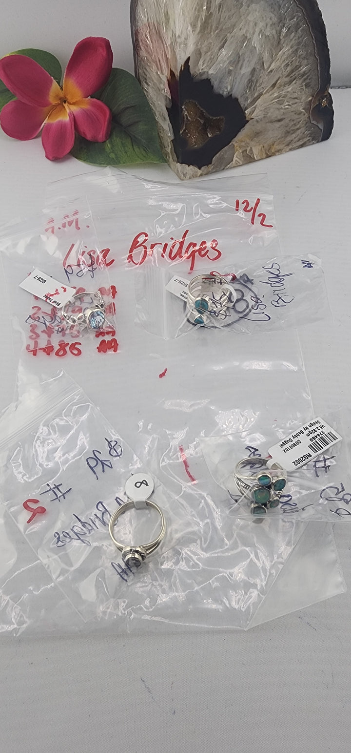 AM SHOW 48HR RESERVED FOR: Lisa Bridges - 12/2/2025 FL tiktok Live Show - 4 Sterling Silver Items