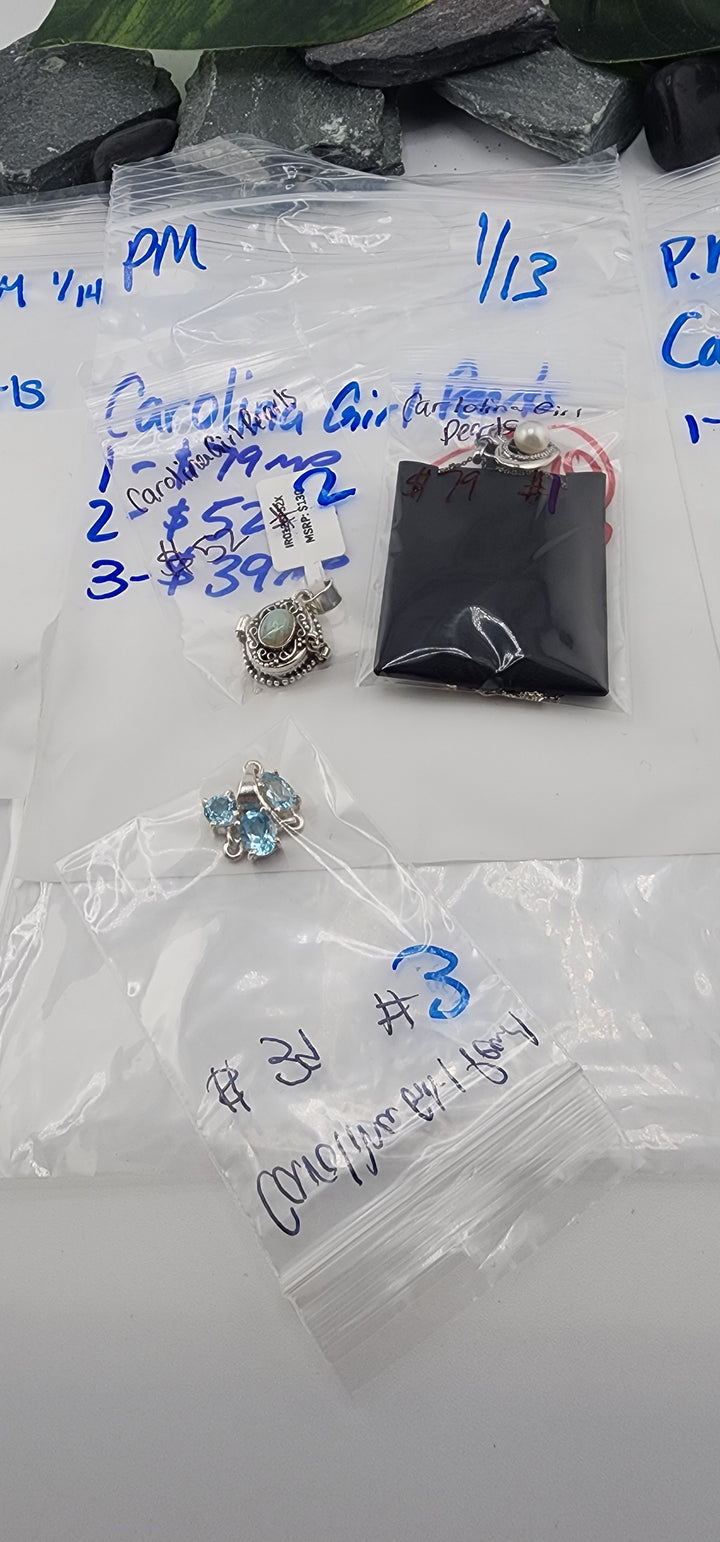Custom sterling silver items - PM SHOW RESERVED FOR: CarolinaGirlPearls - 1/13/2026 tiktok Live Show - 3 Sterling Silver Items
