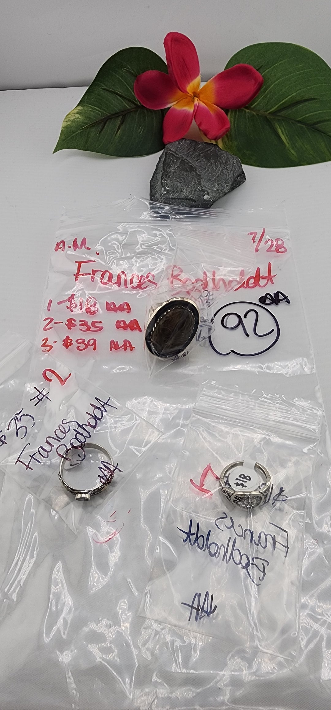 AM SHOW 48HR - RESERVED FOR: Frances Bodholdt - 7/28/2025 FL tiktok Live Show - 3 Sterling Silver Items