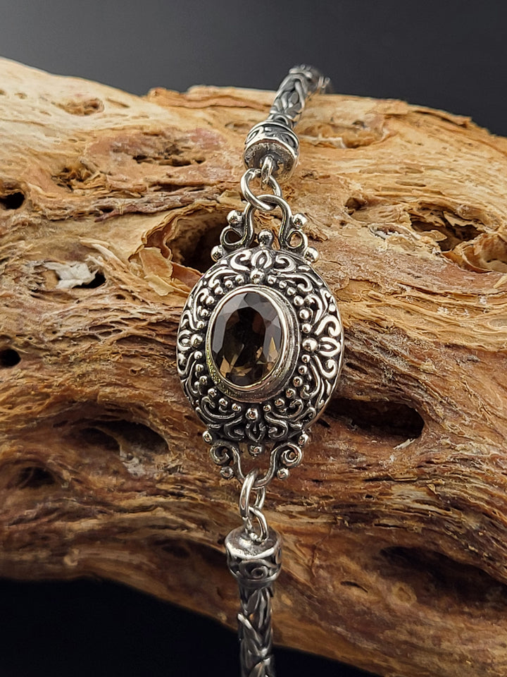 Smokey Quartz Adjustable Bracelet