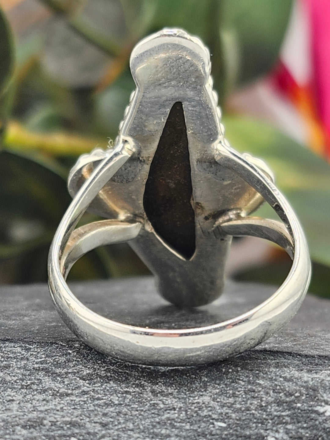 Australian Opal Doublet and 925 Sterling Silver Ring - Size 9.5