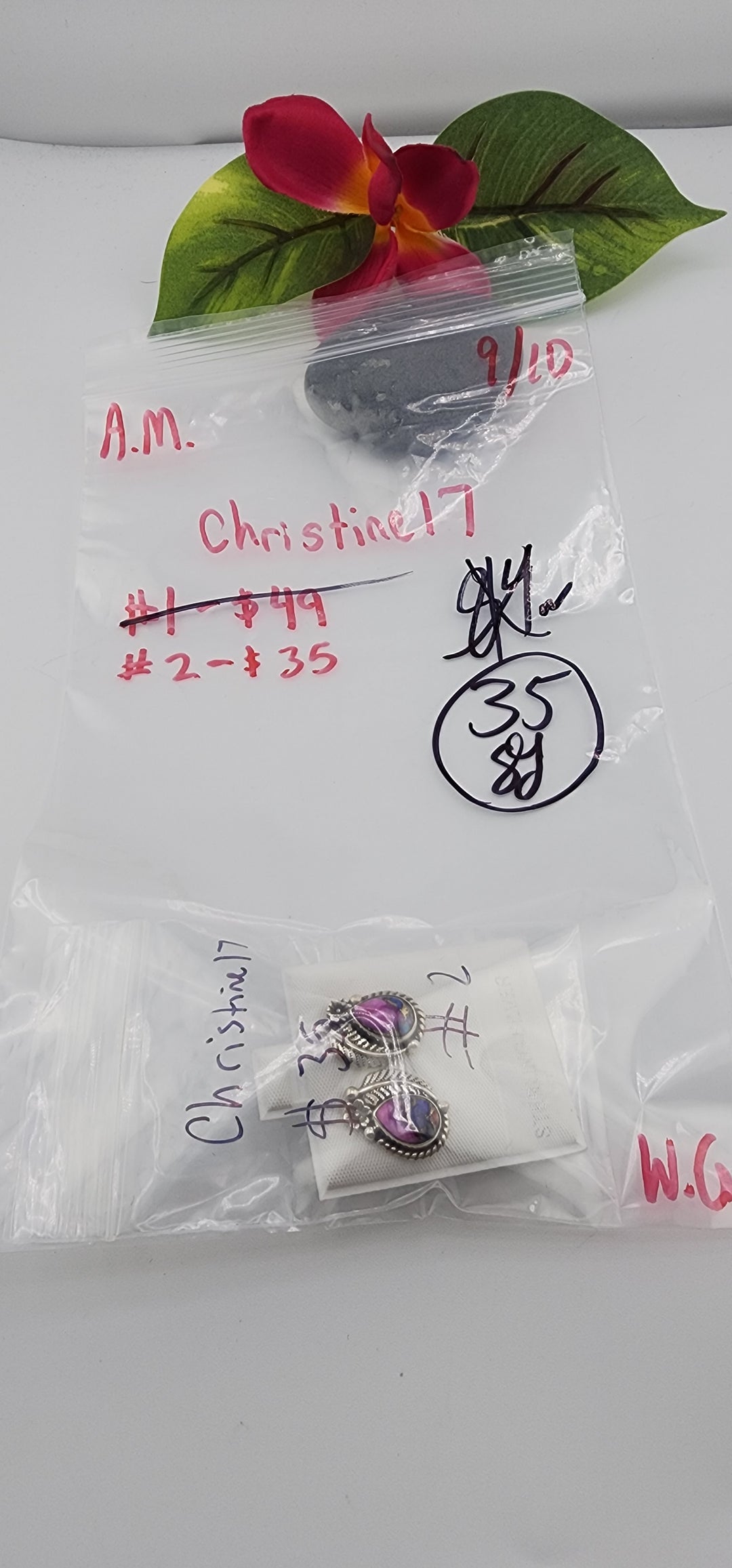 AM SHOW 48HR - RESERVED FOR: Christine17 - 9/10/2025 FL tiktok Live Show - 1 Sterling Silver Items