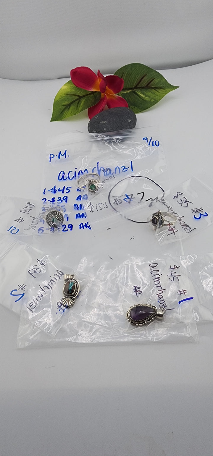 PM SHOW 48HR - RESERVED FOR: acimrhanzl - 9/10/2025 FL tiktok Live Show - 5 Sterling Silver Items