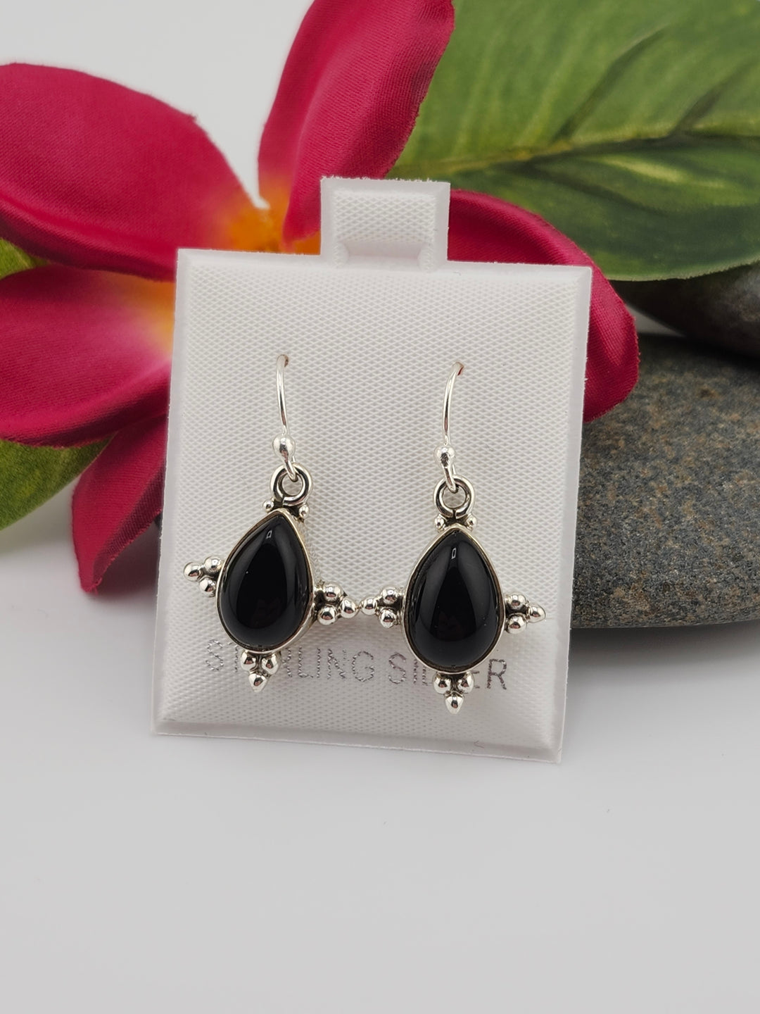 Black Onyx Dangle Earrings