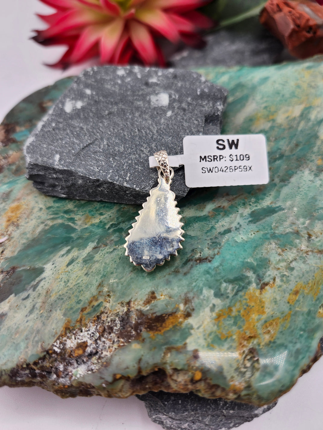 Southwest 925 Sterling Silver Golden Hills Pendant