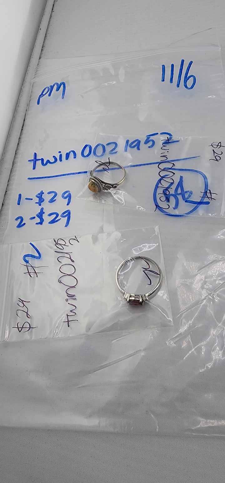 PM SHOW 48HR - RESERVED FOR: twin0021952 - 11/6/2025 tiktok Live Show - 2 Sterling Silver Items