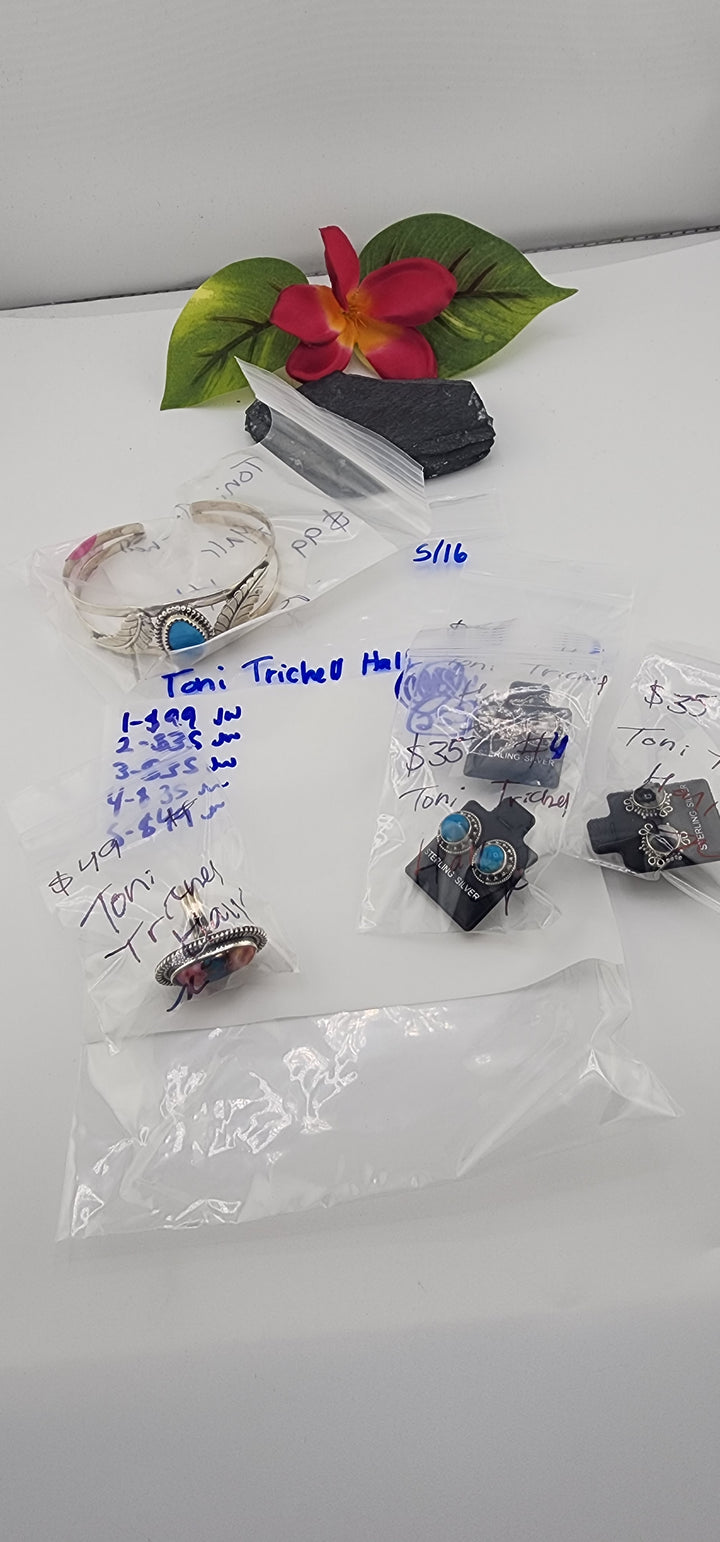 RESERVED FOR:  Toni Trichell Hall- 5/16/2025 tiktok Live Show -5  Sterling Silver Items