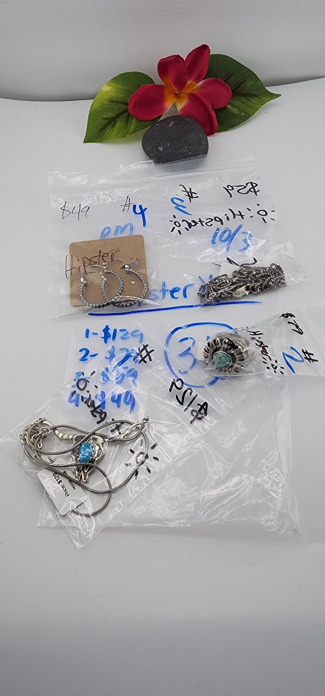 PM SHOW 48HR - RESERVED FOR: 🔆Hipster🔆 - 10/3/2025 FL tiktok Live Show - 4 Sterling Silver Items