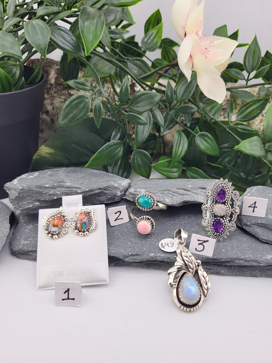 RESERVED FOR:   Ashley Seaton-11/11/2024 -4 Sterling Silver Items