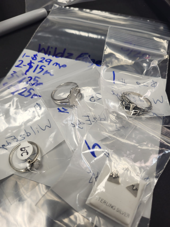 RESERVED FOR: WildzEdge   - 3/20/2025 Live Show - 4 Sterling Silver Items