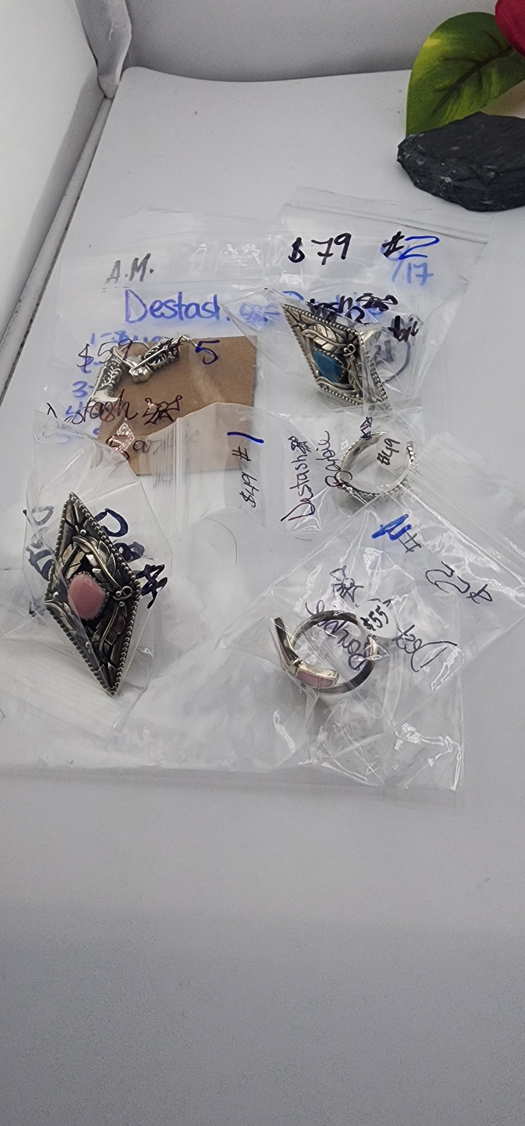 RESERVED FOR: Destash🎀Barbie- 6/17/2025 tiktok A.M Live Show - 5 Sterling Silver Items