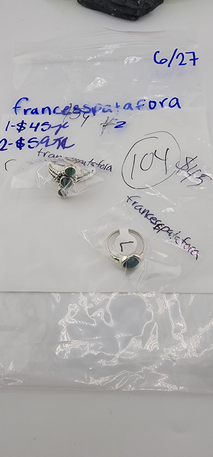 48HR - RESERVED FOR: francesspatafora - 6/27/2025 FL tiktok Live Show - 2 Sterling Silver Items