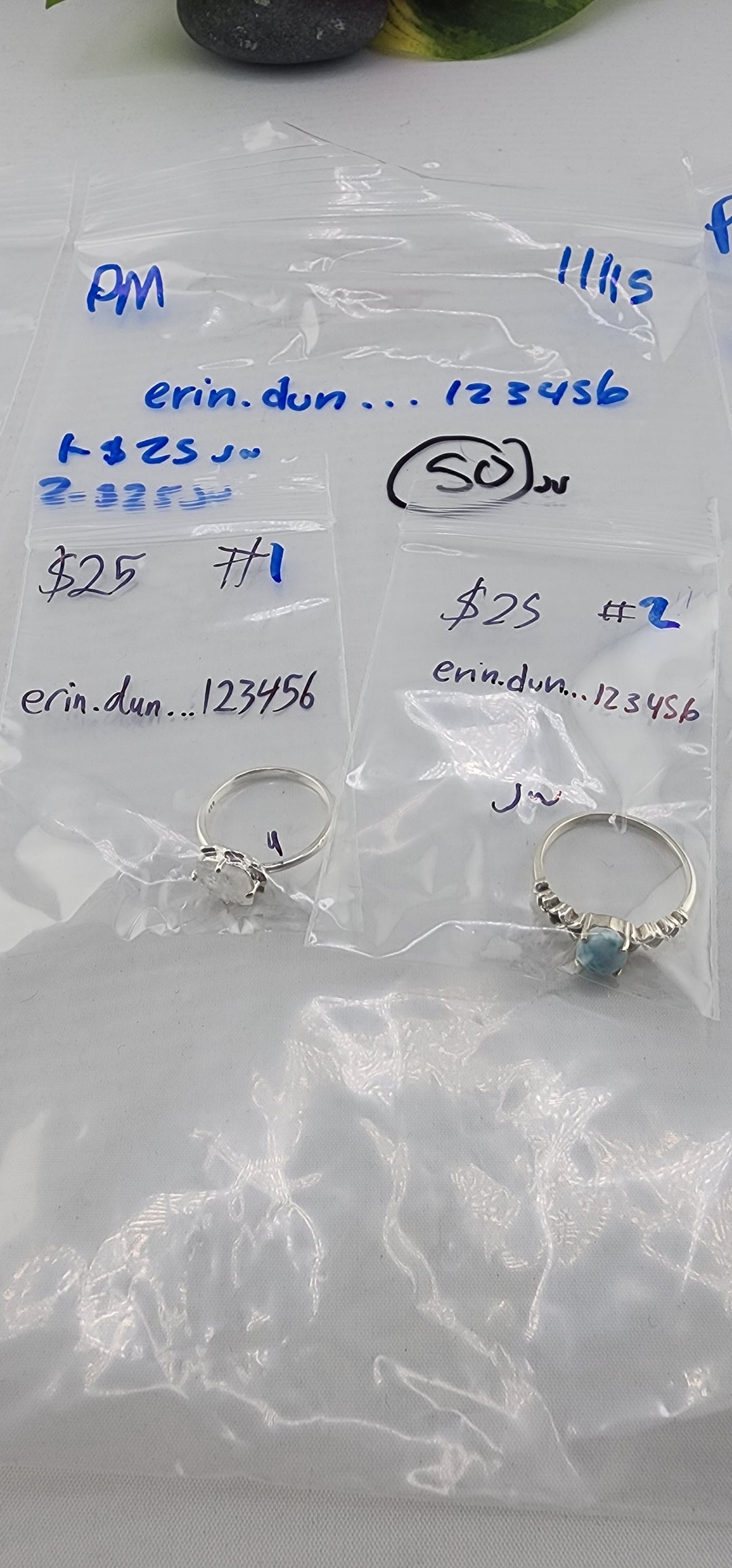 PM SHOW 48HR - RESERVED FOR:  erin.dunn...123456- 11/15/2025 tiktok Live Show -2  Sterling Silver Items