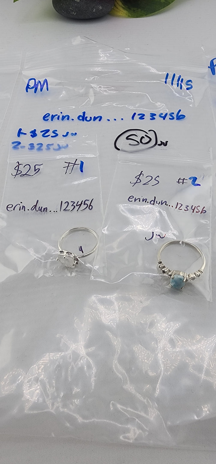 PM SHOW 48HR - RESERVED FOR:  erin.dunn...123456- 11/15/2025 tiktok Live Show -2  Sterling Silver Items