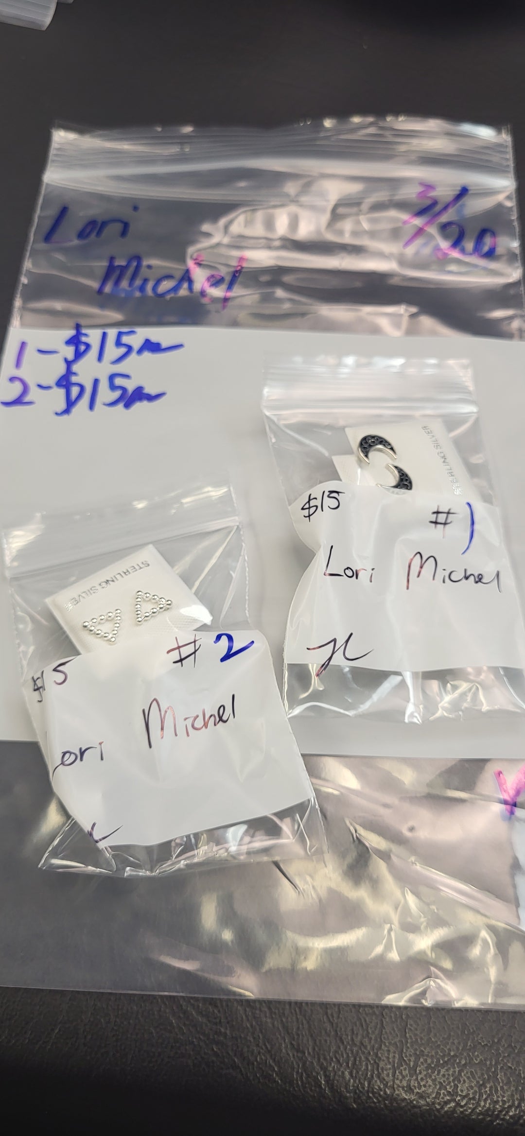 RESERVED FOR: Lori Michel - 3/20/2025 Live Show - 2 Sterling Silver Items