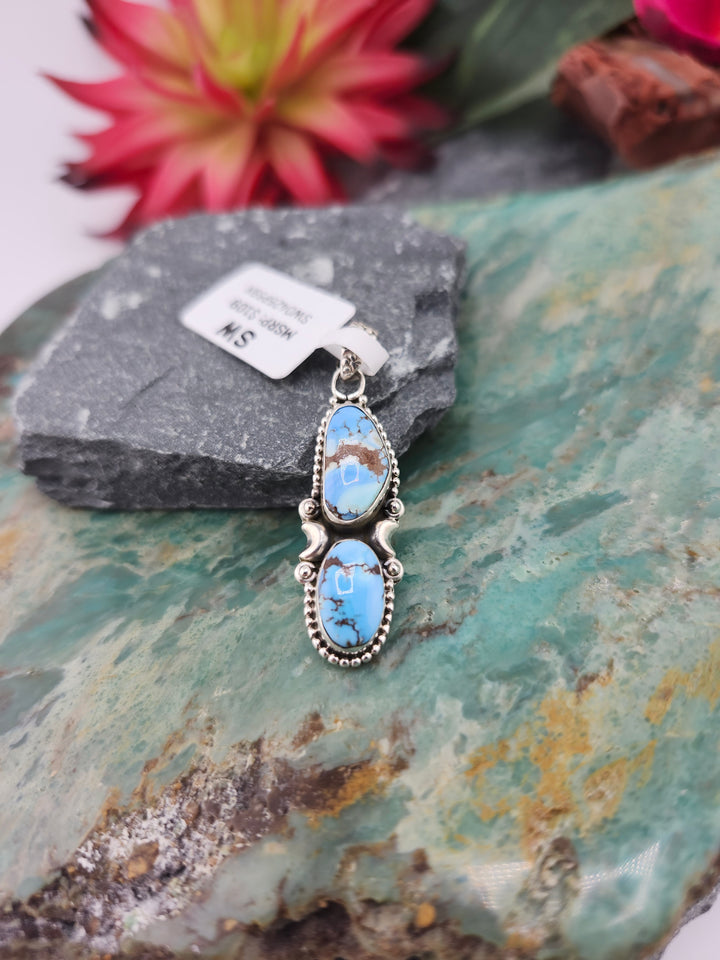 Southwest 925 Sterling Silver Golden Hills Pendant