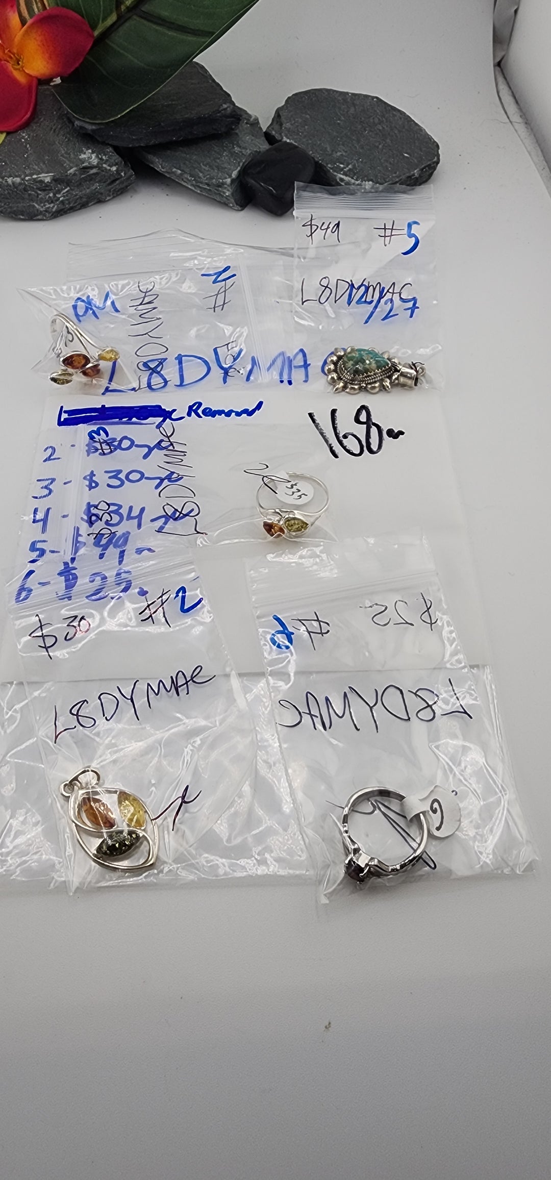 PM SHOW 48HR - RESERVED FOR: L8DYMAC - 12/27/2025 tiktok Live Show - 5 Sterling Silver Items