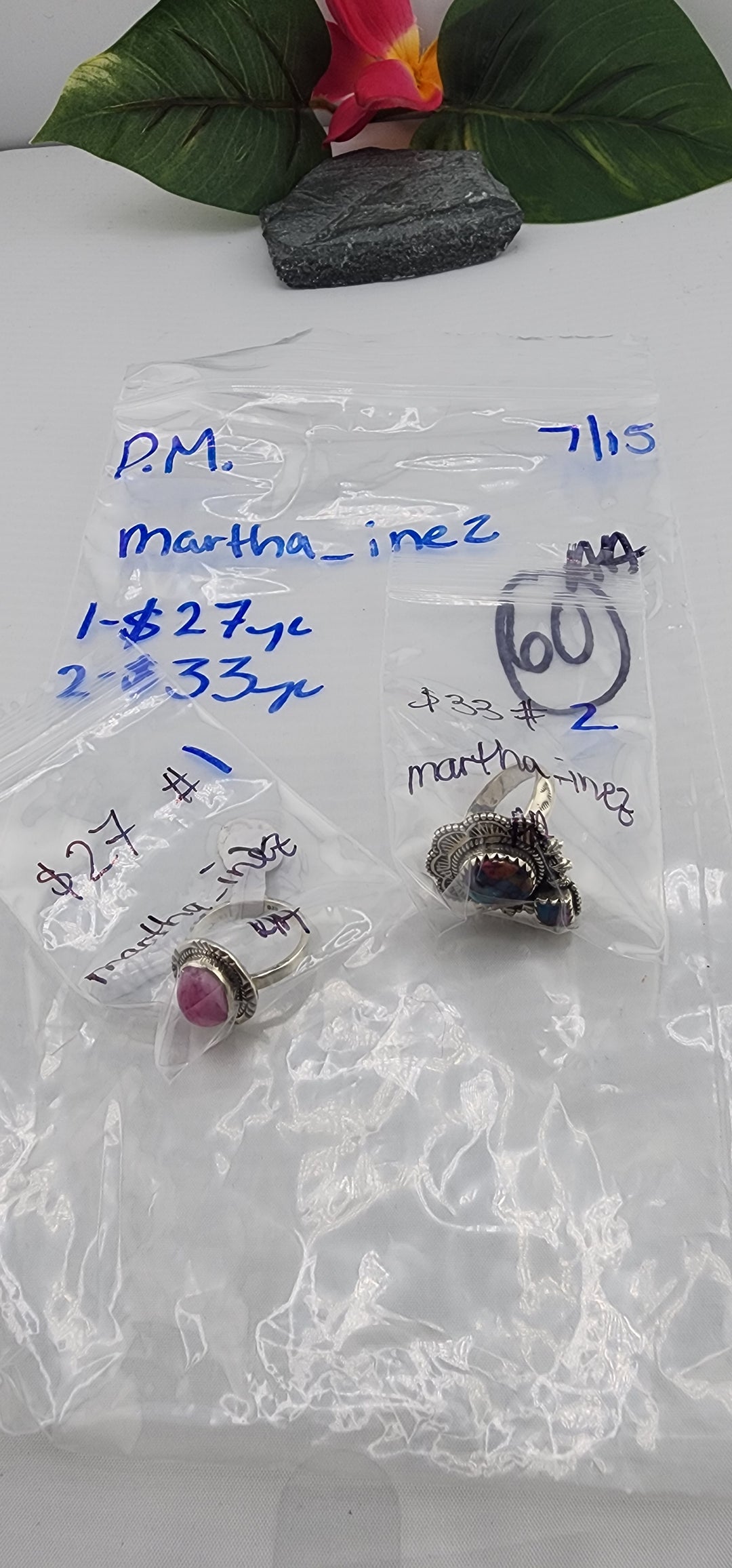 PM SHOW 48HR - RESERVED FOR: martha_inez - 7/15/2025 FL tiktok Live Show - 2 Sterling Silver Items